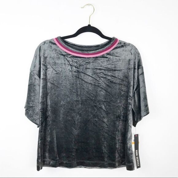 NWT‎ room service crushed velvet tee - Picture 1 of 4